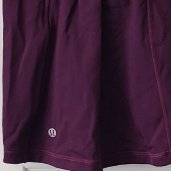 Like New: Lululemon First Mile 1/2 Zip Darkest Magenta Size 2 - Picture 9 of 9